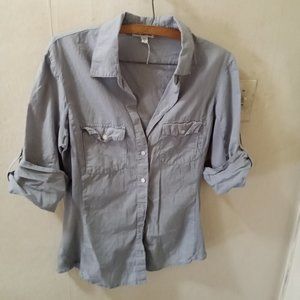 Standard James Perse Sz 4/XL gray Button down shirt